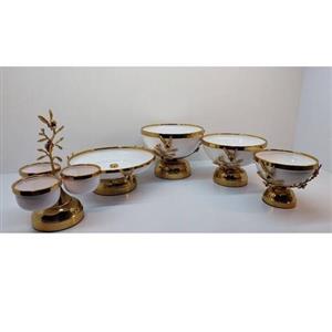 ظروف پذیرایی ست پنج تکه ارکیده