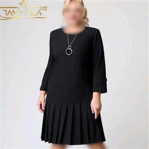 مانتو دانشجویی سایز بزرگ دامن پلیسه  تونیک مجلسی شیک مانتو بیگ سایز 44 تا 60