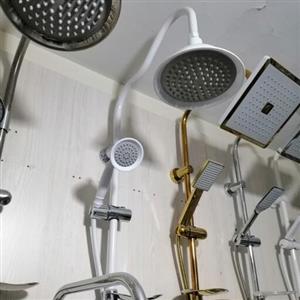 علم دوش شیپوری سفید کروم یا یونیورست دو کاره زنگوله ای سفید کروم