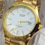 ساعت ست کاسیو CASIO رنگ طلایی جنس استیل ثابت کیفیت اعلا 