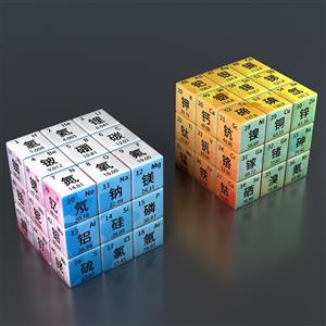 روبیک 3×3 طرح جدول مندلیف