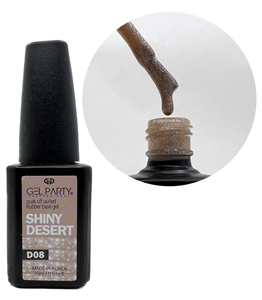 دیسکو رابر بیس ناخن ژل پارتی d08 GEL PARTY SHINY DESERT 