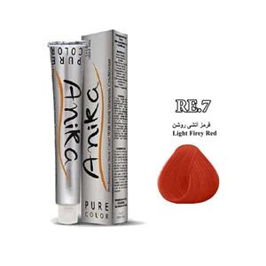 رنگ موی آنیکا شماره RE.7 رنگ قرمز آتشی روشن حجم 100 میلی لیتر