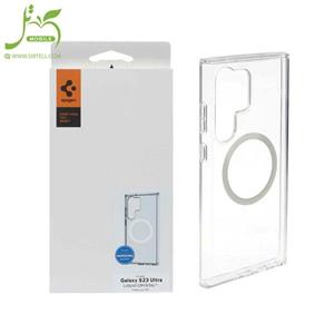 قاب S23 Ultra Spigen اورجینال ژله ای شفاف MagSafe