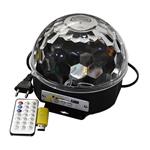 دستگاه رقص نور اسپیکر دار نیم کره ا Digital RGB LED. Crystal Majic Bal