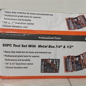 جعبه ابزار  85 پارچه جاملی با جعبه فلزی و ابزارالات با کیفیت