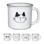 ماگ مینیسو طرح گربه کارتونی Cartoon cat mug (390ml)
