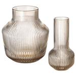 گلدان جفتی بلور آیکیا رنگ بژ ANLEDNING Vase, set of 2, light brown