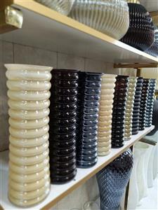 گلدان استوانه شیشه ای