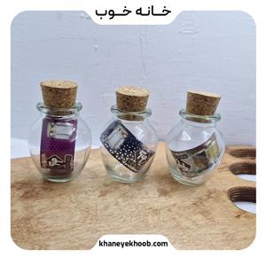 جا ادویه شیشه ای مدل خمره ای