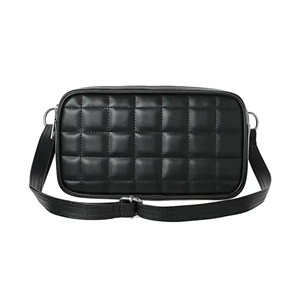 کیف زنانه MINISO، کیف مشبک مربعی (مشکی) MINISO Women Crossbody Bag,Square Lattice Pattern Sling Bag(Black)