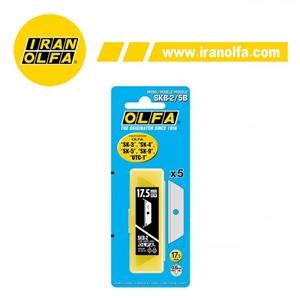 تیغ ذوزنقه ای استیل 17.5mm اُلفا (OLFA) ژاپن - مدل SKB-2/5B