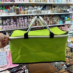 سبد پیک نیک برزنتی تاشو دسته آلومینیوم وارداتی
