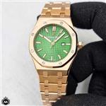 ساعت مچی زنانه اودمار پیگه تک موتوره رزگلد صفحه سبز 26580 Audemars Piguet Royal Oak 