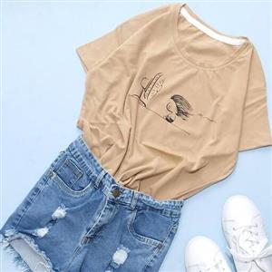 تیشرت نخ پنبه دخترانه و زنانه