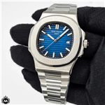 ساعت مردانه پتک فیلیپ ناتیلوس صفحه سورمه ای 9360 Patek Philippe Nautilus 