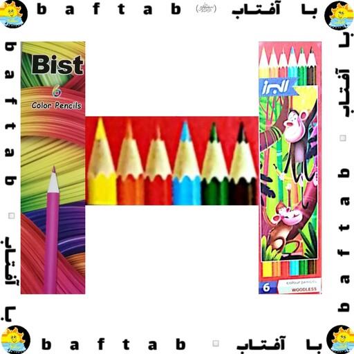 مداد رنگی 6 رنگ