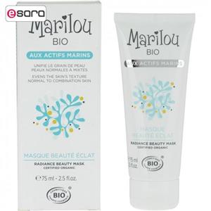 ماسک اسکراب صورت ماریلو بایو مدل Marins حجم 75 میلی لیتر Marilou Bio Marins Face Scrub Mask 75ml