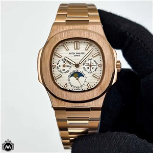 ساعت مچی پتک فیلیپ مردانه فول تایم رزگلد PATEK PHILIPPE 96389 