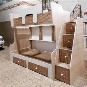 تخت دوطبقه سرویس خواب دوطبقه تخت نوزادونوجوان وجوان وبزرگسال.جنس ام دی اف درجه یک ارین سینابا روکش ممبران کره ای درجه یک
