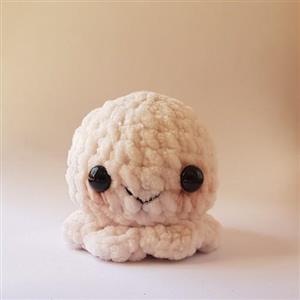 عروسک فانتزی بافتنی اختاپوس(هشت پا) با کاموا مخملی