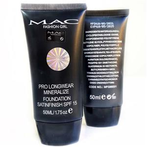 کرم پودر مک  FASHION MAC GIRL پمپی و بافت کرمی اصل  واورجینال