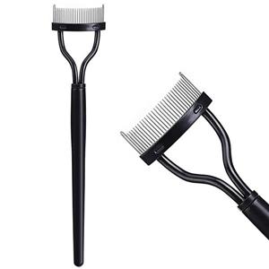 شانه لیفت مژه فلزی دو طرفه دسته دار