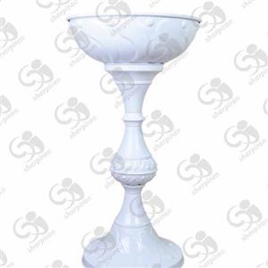 جام پایه دار مدل اشکی رنگ سفید
