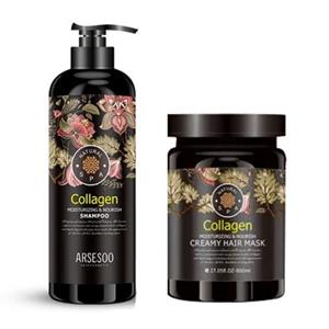 پک شامپوماسک مو  اسپا  مدل  کلاژن بدون سولفات حجم900میلی لیتر اصل برزیل تاریخ انقضا طولانی