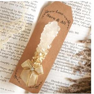 گیفت شاخه نبات عقد عروسی  بله برون.. بهمراه اتیکت نام