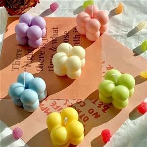 گیفت شمع روبیک 4 تایی مناسب  عقد و عروسی  در رنگ بندی مختلف