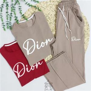 ست تیشرت و شلوار  لانگ . تیشرت لانگ و شلوار بگ . کیفیت عالی و درجه 1