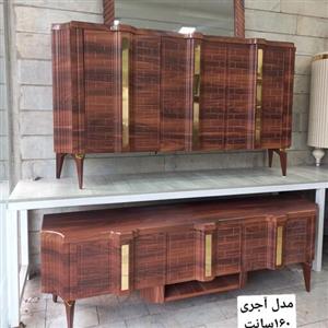 ست آینه کنسول و میز تی وی مدل آجری