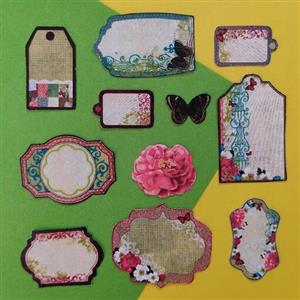 پک استیکر فریم برش خورده کلاسیک و مناسب انواع تزئینات بولت ژورنال و اسکرپ بوک دخترانه 