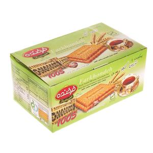 بیسکوییت کنجدی فرخنده با طعم هل مقدار 850 گرم Farkhondeh Sesame Biscuit with Cardamom Flavor 850gr 