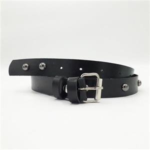 کمربند زنانه باریک  مدل مروارید سیاه