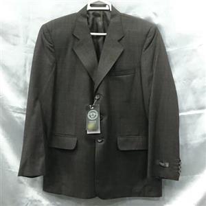 کت تک مردانه مدل (8) (سایز 44) (رنگ قهوه ای تیره چهارخانه سفید) 