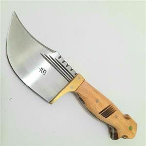 چاقو زنجان چاقوی زنجان تیزی پوست کنی 19 سانت دسته طرح پرنده نوری زنجان با غلاف