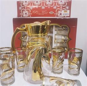 تنگ و لیوان خارجی فانتزی طلایی