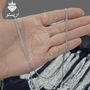 زنجیر  نقره مردانه بافت سیاه قلم ظریف  کیفیت درجه 1 ساخت شرکت مورات ترک عیار استاندارد 925 