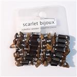 دستبند مگنتی قهوه ای و مشکی زنانه اسکارلت بیژوکس scarlet bijoux آلمان کد 2003 (ارسال )