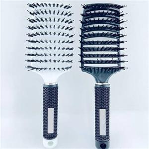 برس مو اکستنشن ( گره باز کن )دندانه های مخصوص جهت باز کردن گره مودارای الیاف طبیعی سبک و خوش دست