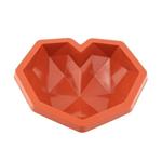 قالب ژله سیلیکونی قلب سورپرایز رنگ  نارنجی