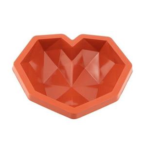 قالب ژله سیلیکونی قلب سورپرایز رنگ نارنجی 