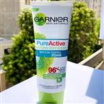 فوم شوینده و سم زدای پوست چرب چای سبز ماچای گارنیه Pure Active Matcha حجم 100 میلی لیتر اصل