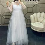 ماکسی مجلسی تور اکلیلی زنانه چین دار  صورتی مشکی نقره ای کرمی سفید عروس