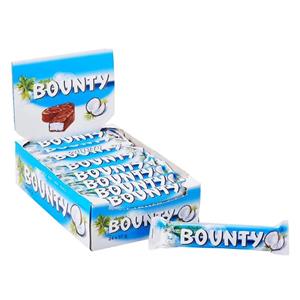 شکلات بونتی با طعم نارگیل، 50 گرمی، bounty Chocolate ، بسته بندی تکی و 24 تایی