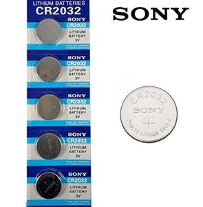 باتری سکه ای سونی مدل CR2032 بسته 5 عددی Sony CR2032 Lithium Battery 