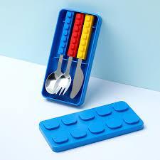 ست قاشق و چنگال کارد مینیسو سری لگو MINISO cutlery kit couverts building series 