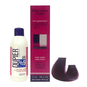 کیت رنگ مو دوپیر سری شرابی شماره V6 حجم 100 میلی لیتر